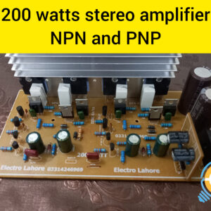 200 watts stereo RMS amplifier NPN and PNP complete board